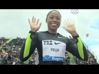 Allyson Felix big win in 200m at 2012 Pre Classic