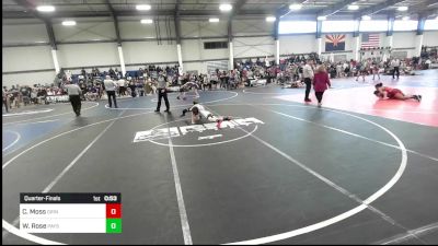 78 lbs Quarterfinal - Wyatt Rose, Payson WC vs Carter Moss, Grindhouse WC