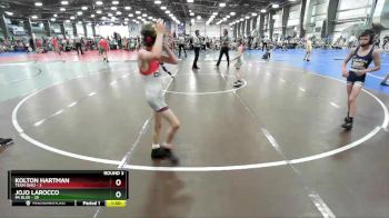 72 lbs Rd# 3 12:00pm Friday - Kolton Hartman, Team Ohio vs JoJo LaRocco, PA Blue