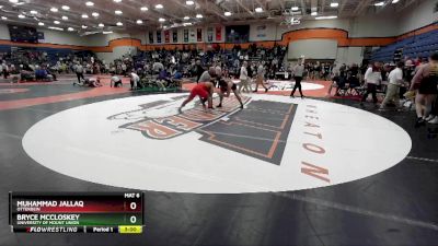197 lbs Champ. Round 1 - Bryce McCloskey, University Of Mount Union vs Muhammad Jallaq, Otterbein
