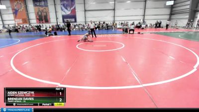 110 lbs Rd# 6- 9:00am Saturday Final Pool - Aiden Szewczyk, NCWAY National Team vs Brendan Davies, Terps Xpress