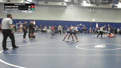 184 lbs Semifinal - Zachary Miller, Johnson & Wales (RI) vs Joshua Nieroda, Roger Williams