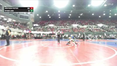50 lbs Quarterfinal - Ryker Linn, Falls Academy vs Greyson Potter, Green River Grapplers