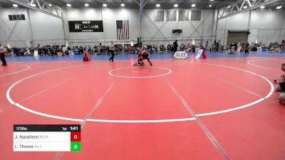 170 lbs Consi Of 8 #2 - Jhayvon Napoleon, Metrowest United vs Liam Thoma, Yale Street