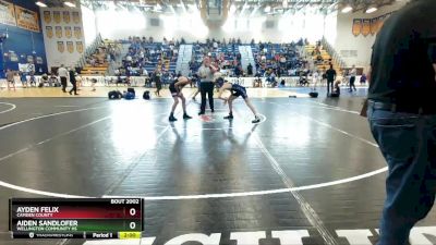 106 Blue Round 1 - Ayden Felix, Camden County vs Aiden Sandlofer, Wellington Community Hs