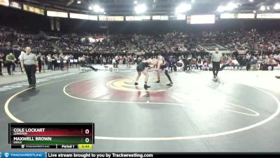 5A 160 lbs Cons. Round 2 - Cole Lockart, Lewiston vs Maxwell Brown, Eagle