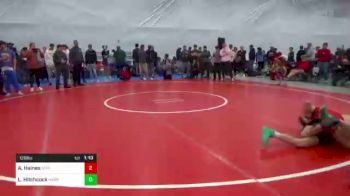 120 lbs Semifinal - Adam Haines, Aspinwall vs Luke Hitchcock, Harrisburg