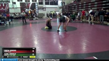 182 lbs Semifinal - Gabe Arnold, Iowa City, City High vs Drew Gerdes, Cedar Falls
