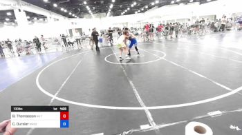 130 lbs Semifinal - Bryson Thomasson, No Team vs Cooper Oursler, Wrestling Academy Of The Rockies