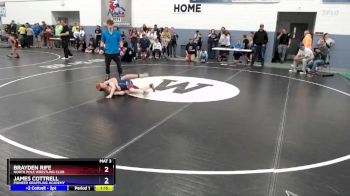 84 lbs Quarterfinal - James Cottrell, Pioneer Grappling Academy vs Brayden Rife, North Pole Wrestling Club