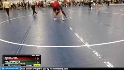 Silver 285 lbs Cons. Semi - Phillip Malone, Iowa Lakes Community College vs Russell Coil, Coe