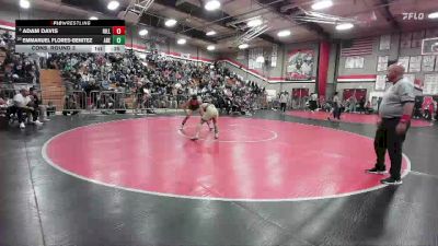 126 lbs Cons. Round 3 - Emmanuel Flores-Benitez, Adelanto vs Adam Davis, Hillcrest