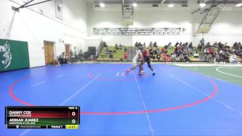 174 lbs Quarterfinal - Danny Cox, Palomar College vs Adrian Juarez, Bakersfield College