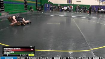 155 lbs Champ. Round 1 - Kassandra Barber, South Albany vs Nora Ayers, Southridge