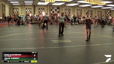 91 lbs Cons. Round 1 - Frank Albright, Apex vs Evan Closterman, Yale Street