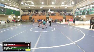 215 lbs 3rd Place Match - Mitchell Farmer, La Costa Canyon vs Jose Landeros, Poway