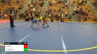 100 lbs Semifinal - Martez `Phenom` Sheard, LaCrosse Area Wrestlers (LAW) vs Joey Cahill, Moen Wrestling Academy