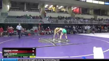 195 lbs Round 3 (3 Team) - Luke Franklin, Smith Center vs Domenic Hyson, Fairbury