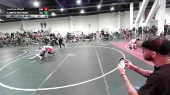 89 lbs Quarterfinal - Lincoln Moniz, Hughson WC vs Kamdyn Showers, Falls Academy