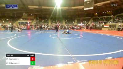 108 lbs Round Of 32 - Mack Karmon, Burnett Trained Wrestling vs Cache Williams, Choctaw