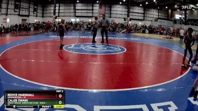 75 lbs Semis (4 Team) - Royce Marshall, HEADHUNTERS vs Caleb Swain, GREAT BRIDGE WRESTLING CLUB - GOLD