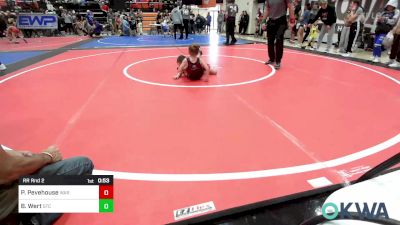 52-55 lbs Rr Rnd 2 - Piper Pevehouse, Warner Eagles Youth Wrestling vs Brailee Wert, Sallisaw Takedown Club