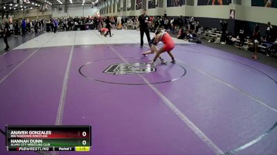 126 lbs Champ. Round 1 - Anaveh Gonzales, 806 Takedown Wrestling vs Hannah Dunn, Alamo City Wrestling Club