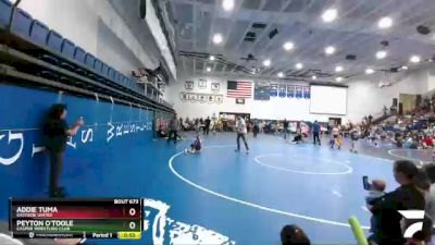 60 lbs Round 1 - Addie Tuma, Eastside United vs Peyton O`Toole, Casper Wrestling Club