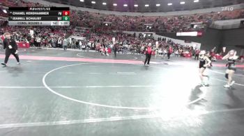 112 lbs Cons. Round 4 - Izabell Schulist, Wittenberg-Birnamwood vs Chanel Kendhammer, Prairie Wrestling