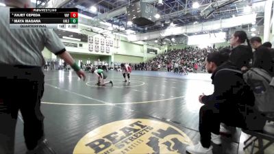 155 lbs Quarterfinal - Maya Magana, GRANADA HILLS vs Juliet Cepeda, Van Nuys