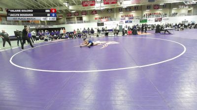 103 lbs 1st Place Match - Valarie Solorio, Iowa vs Jaclyn Bouzakis, Unattached