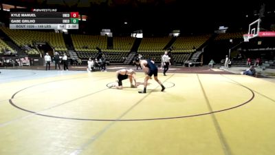 149 lbs Rr Rnd 3 - Kyle Manuel, Unattached -Northern Colorado vs Gabe Grilho, Unattached -Northern Colorado