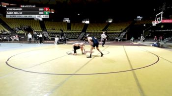 149 lbs Rr Rnd 3 - Kyle Manuel, Unattached -Northern Colorado vs Gabe Grilho, Unattached -Northern Colorado