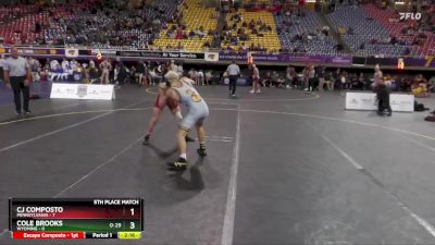 141 lbs Placement Matches (16 Team) - CJ Composto, Pennsylvania vs Cole Brooks, Wyoming