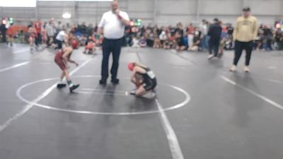 52 lbs Round 2 (6 Team) - Jayce Vokes, Neighborhood Wrestling vs Maizey Edgell, Perrysburg WC