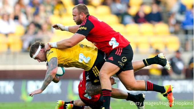 Chiefs Under23 prop Junior Lemalu crashes through the Crusaders