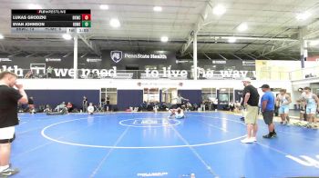 128 lbs Rr Rnd 3 - Lukas Grodzki, Blue Knights Alpha vs Evan Johnson, Homegrown Black - HSC