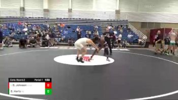 198 lbs Cons. Round 2 - Gregory Johnson, Warren Wrestling Academy vs Gabe Harty, Muncie Central