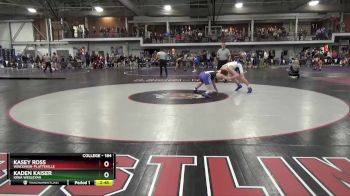 184 lbs Champ. Round 2 - Kasey Ross, Wisconsin-Platteville vs Kaden Kaiser, Iowa Wesleyan