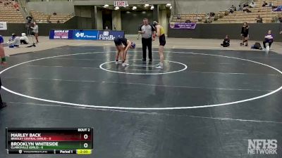 138 lbs Semis (4 Team) - Marley Back, Bradley Central (Girls) vs Brooklyn Whiteside, Clarksville (Girls)