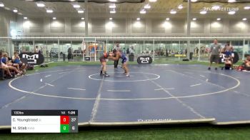 130 lbs Semifinal - Caleb Youngblood, Great Lakes Wrestling Club vs Maddox Stieb, NY Aggressors