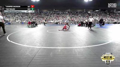 B4A-126 lbs 1st Place Match - Taii Walsh, Cache vs Cooper Jackson, Tuttle