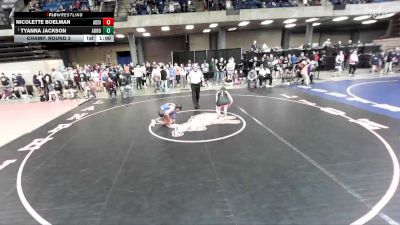 145 lbs Champ. Round 2 - Tyanna Jackson, Unattached vs Nicolette Boelman, Unattached