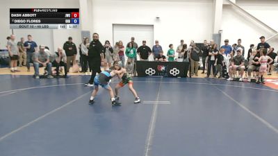 49 lbs Quarters - Dash Abbott, JWC vs Diego Flores, Green River Grapplers
