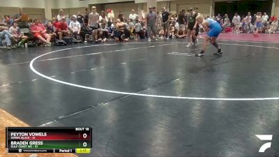 116 lbs Semis & Wb (16 Team) - Peyton Vowels, SVRWC Black vs Braden Gress, Gulf Coast WC