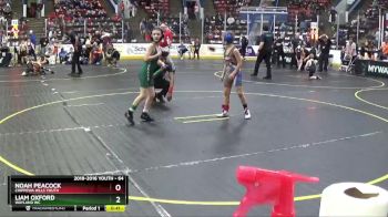 64 lbs Cons. Round 2 - Noah Peacock, Chippewa Hills Youth vs Liam Oxford, Wayland WC