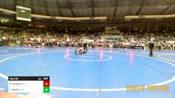 70 lbs Round Of 32 - Nathaniel Clubine, Betterman Elite vs Luke Brant, Caney Valley Wrestling