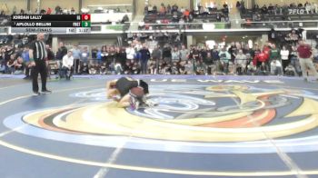 132 lbs Semifinal - Jordan Lally, East Greenwich vs Aplollo Bellini, Ponaganset