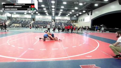 141 lbs Cons. Round 2 - Sebastian Cambray, Liberty U vs James Dodson, Icon Wrestling