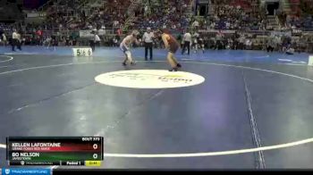 220 lbs 7th Place Match - Kellen Lafontaine, Grand Forks Red River vs Bo Nelson, Jamestown